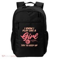 I PLay Like Basketball Cute Player Baller Backpack thumb 0