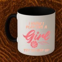 I PLay Like Basketball Cute Player Baller Coffee Mug thumb 2