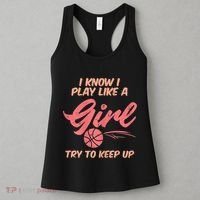 I PLay Like Basketball Cute Player Baller Women's Tank Top thumb 3