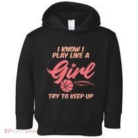 I PLay Like Basketball Cute Player Baller Toddler Hoodie thumb 0