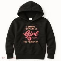 I PLay Like Basketball Cute Player Baller Kids Hoodie thumb 0