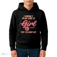I PLay Like Basketball Cute Player Baller Kids Hoodie thumb 4