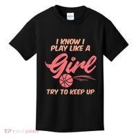 I PLay Like Basketball Cute Player Baller Kids T-Shirt thumb 0