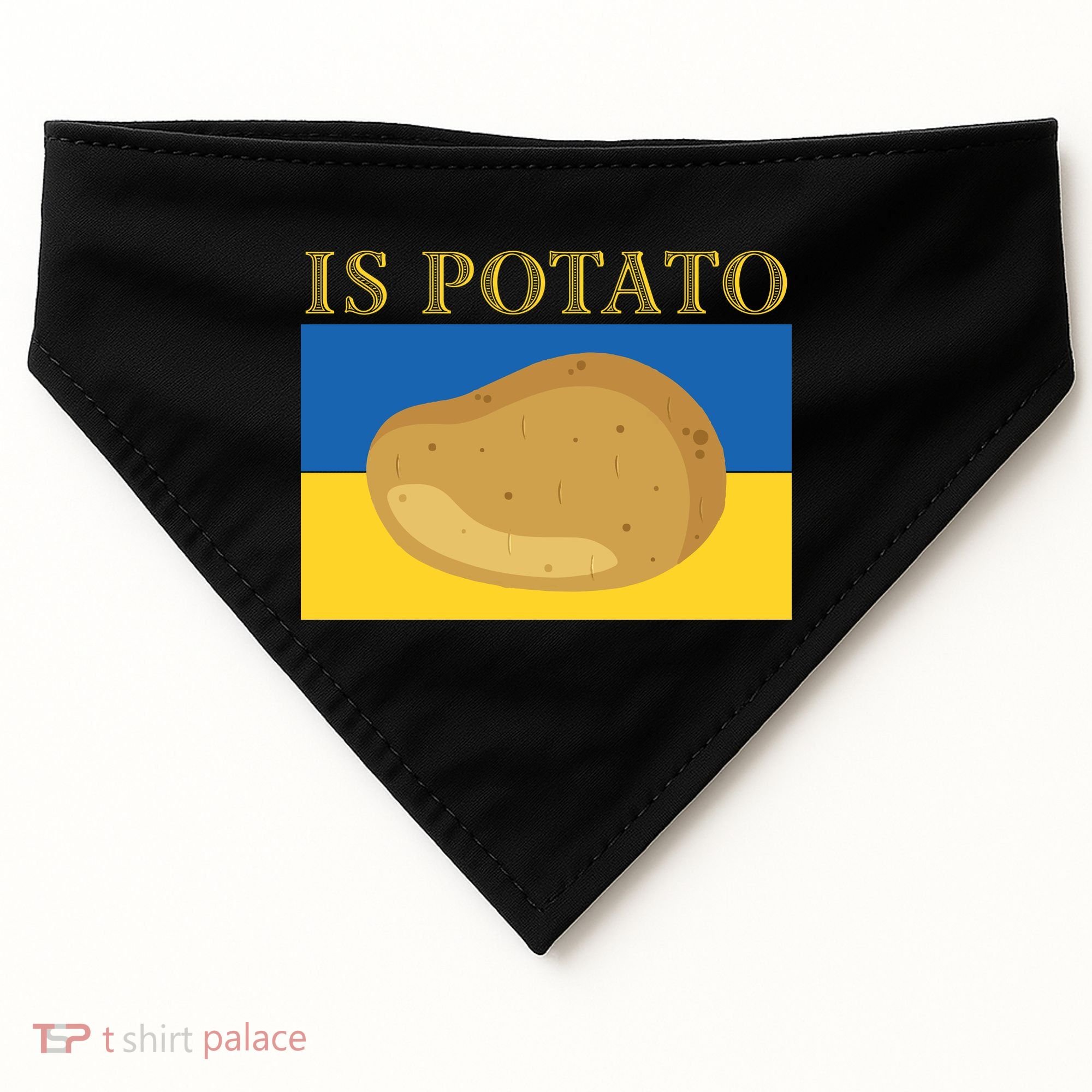 Is Potato Late Show Funny Ukraine Colbert USA-Made Doggie Bandana