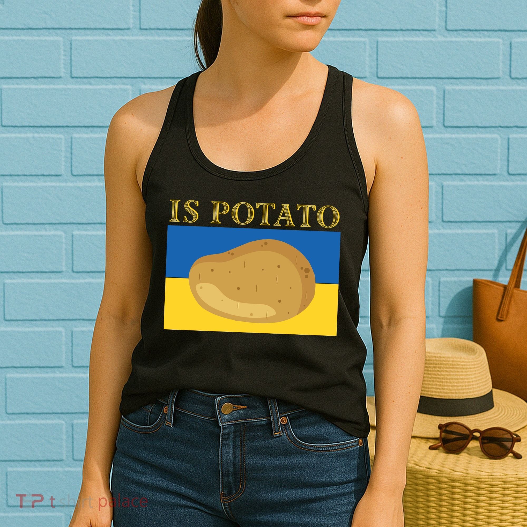 Is Potato Late Show Funny Ukraine Colbert Women's Tank Top