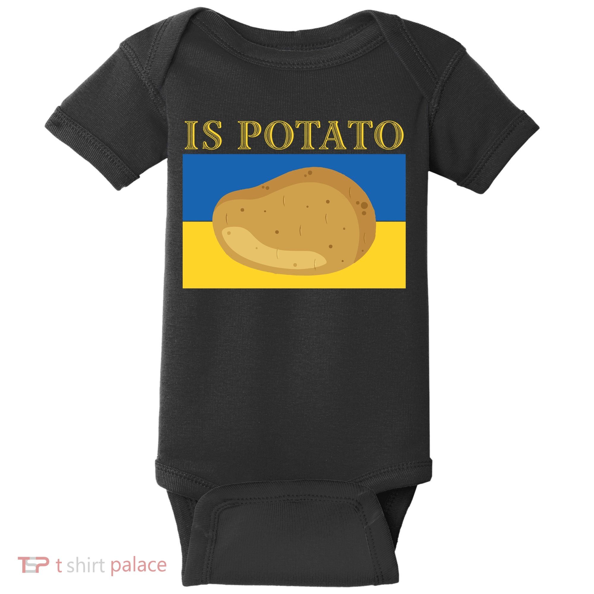 Is Potato Late Show Funny Ukraine Colbert Baby Bodysuit