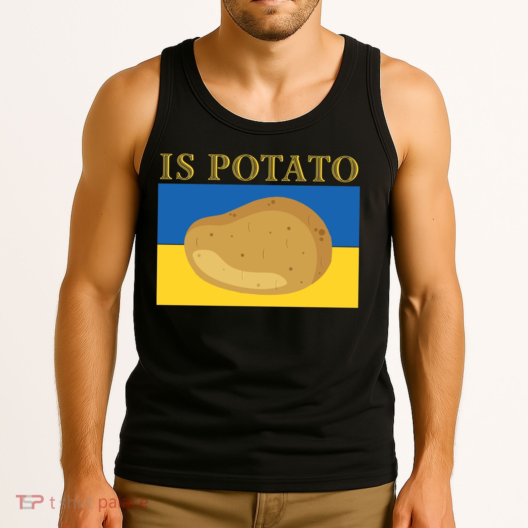 Is Potato Late Show Funny Ukraine Colbert Tank Top