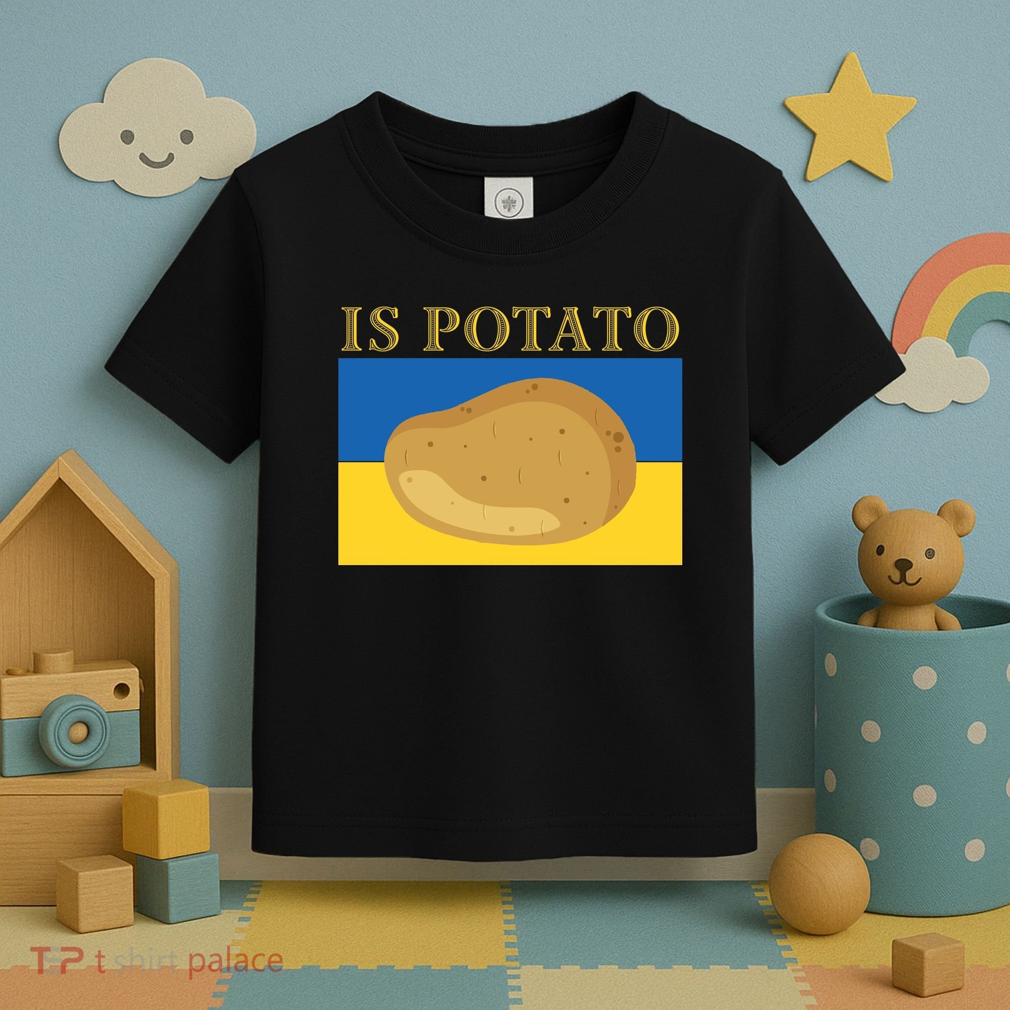 Is Potato Late Show Funny Ukraine Colbert Toddler T-Shirt
