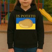 Is Potato Late Show Funny Ukraine Colbert Kids Hoodie thumb 3