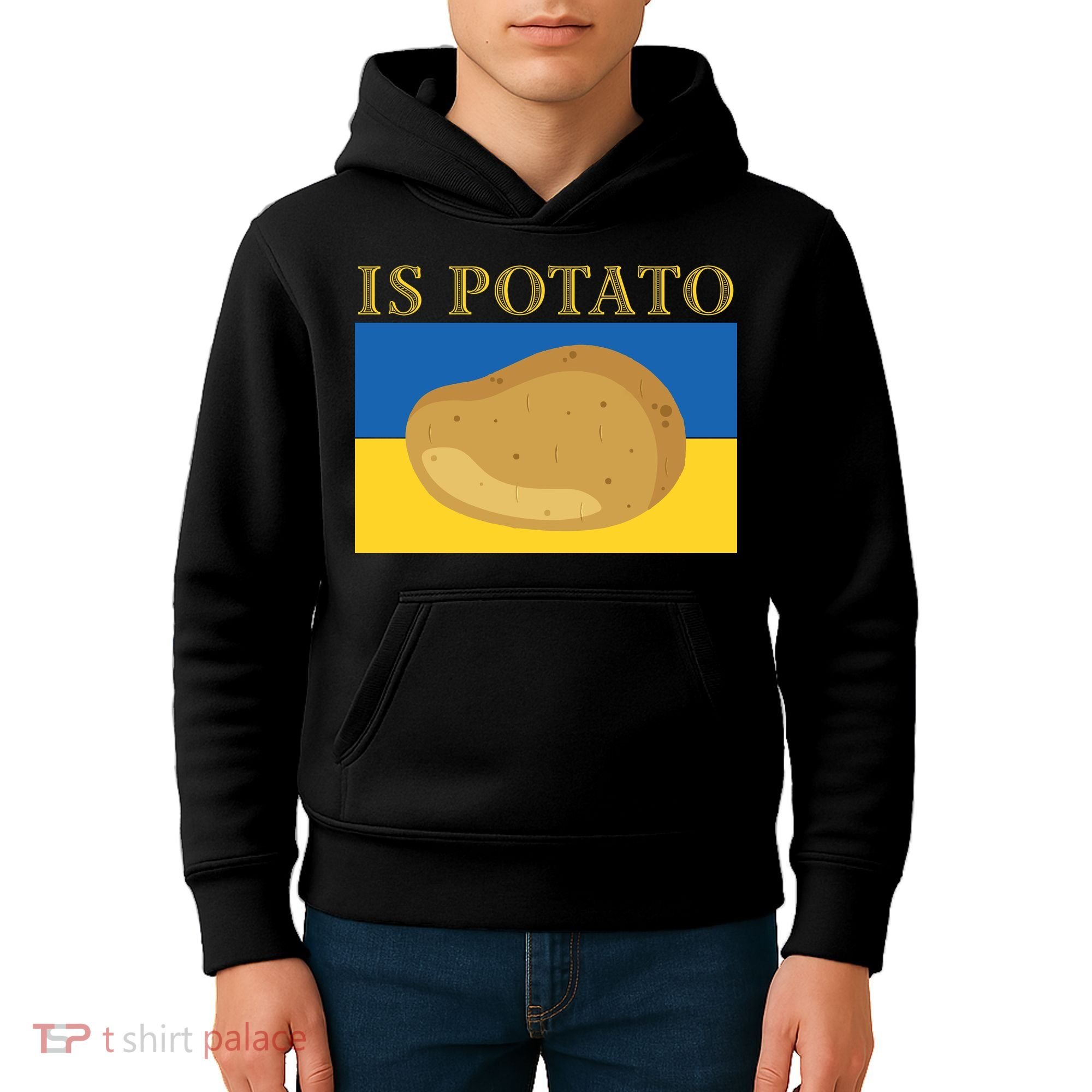 Is Potato Late Show Funny Ukraine Colbert Kids Hoodie
