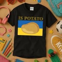 Is Potato Late Show Funny Ukraine Colbert Kids T-Shirt thumb 3