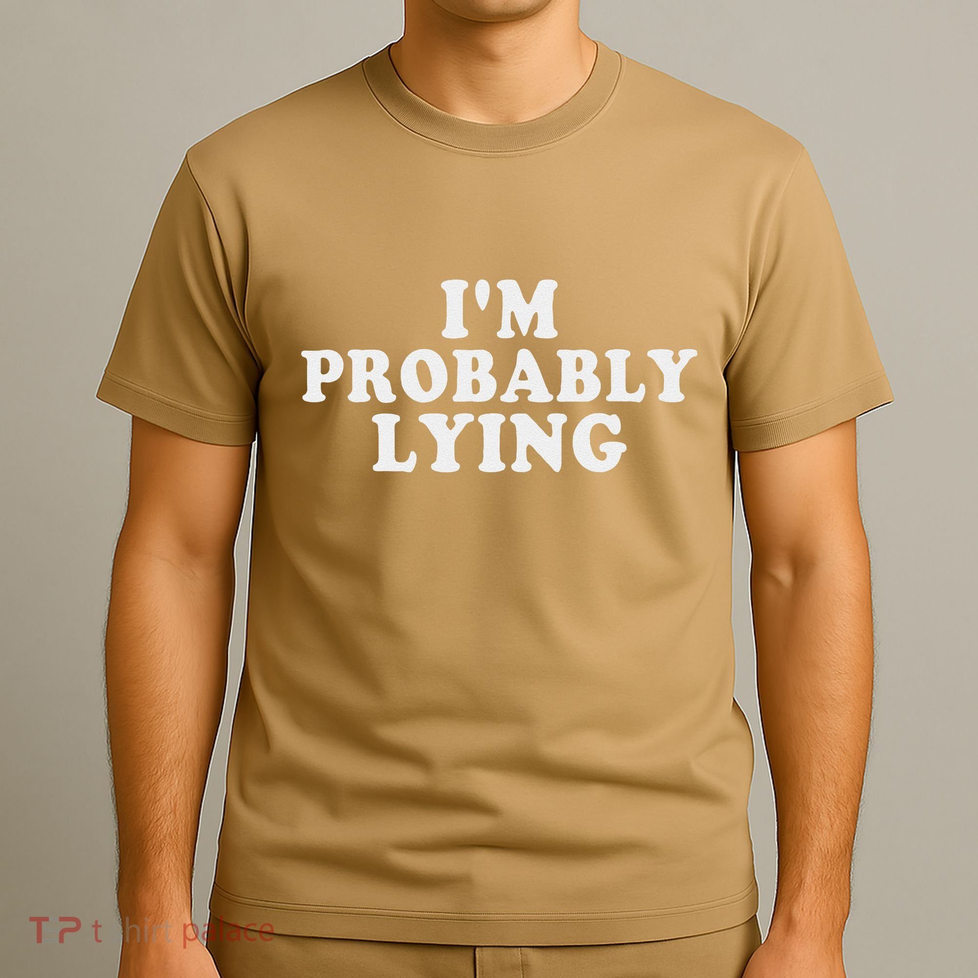 IM Probably Lying Liar Cheater Funny Sarcastic Vintage T-Shirt
