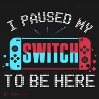 I Paused My Switch To Be Here Switch Gamer Gift Sweatshirt thumb 3