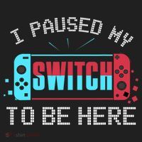 I Paused My Switch To Be Here Switch Gamer Gift Golf Towel thumb 3