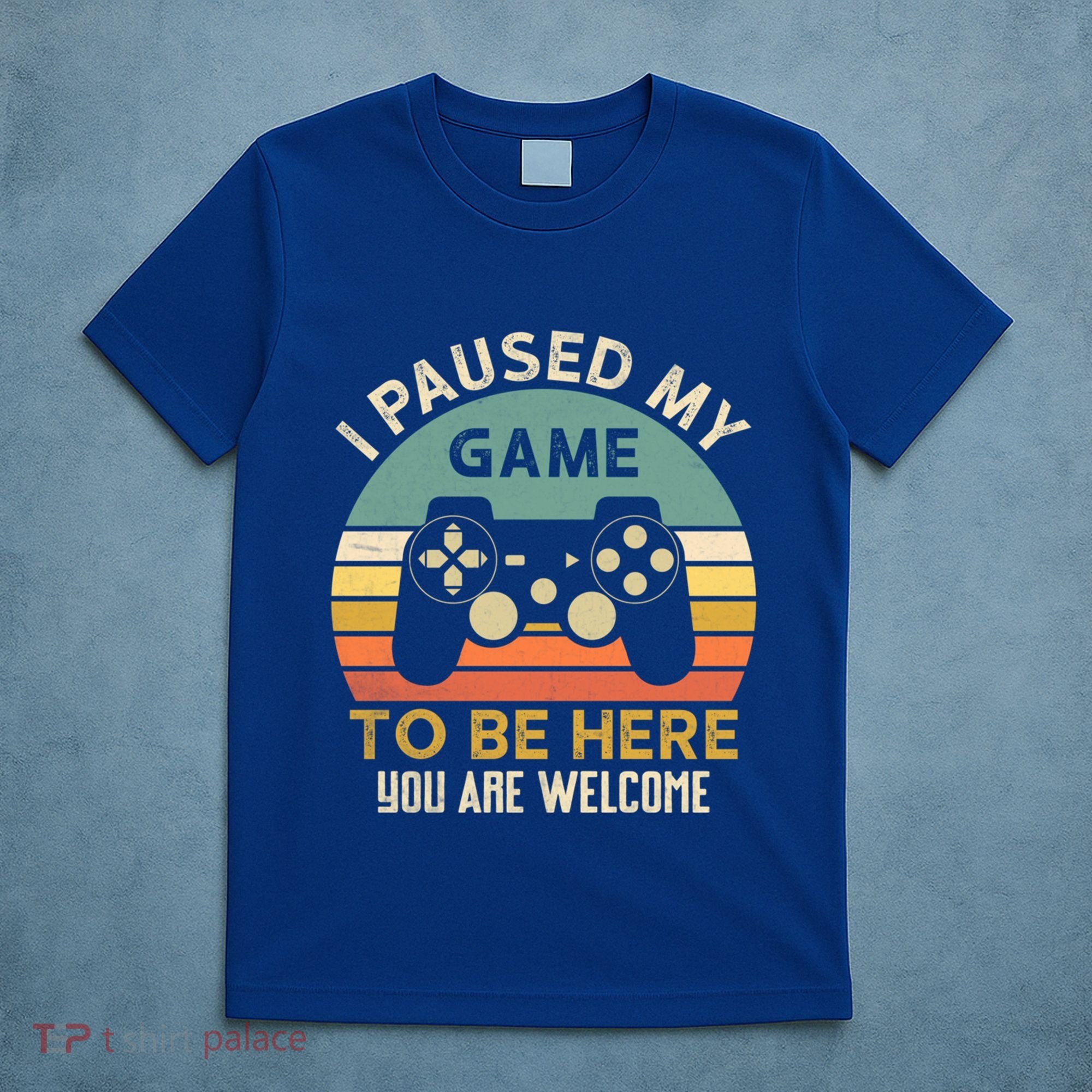 I Paused My Game To Be Here YouRe Welcome Retro Gamer Gift T-Shirt