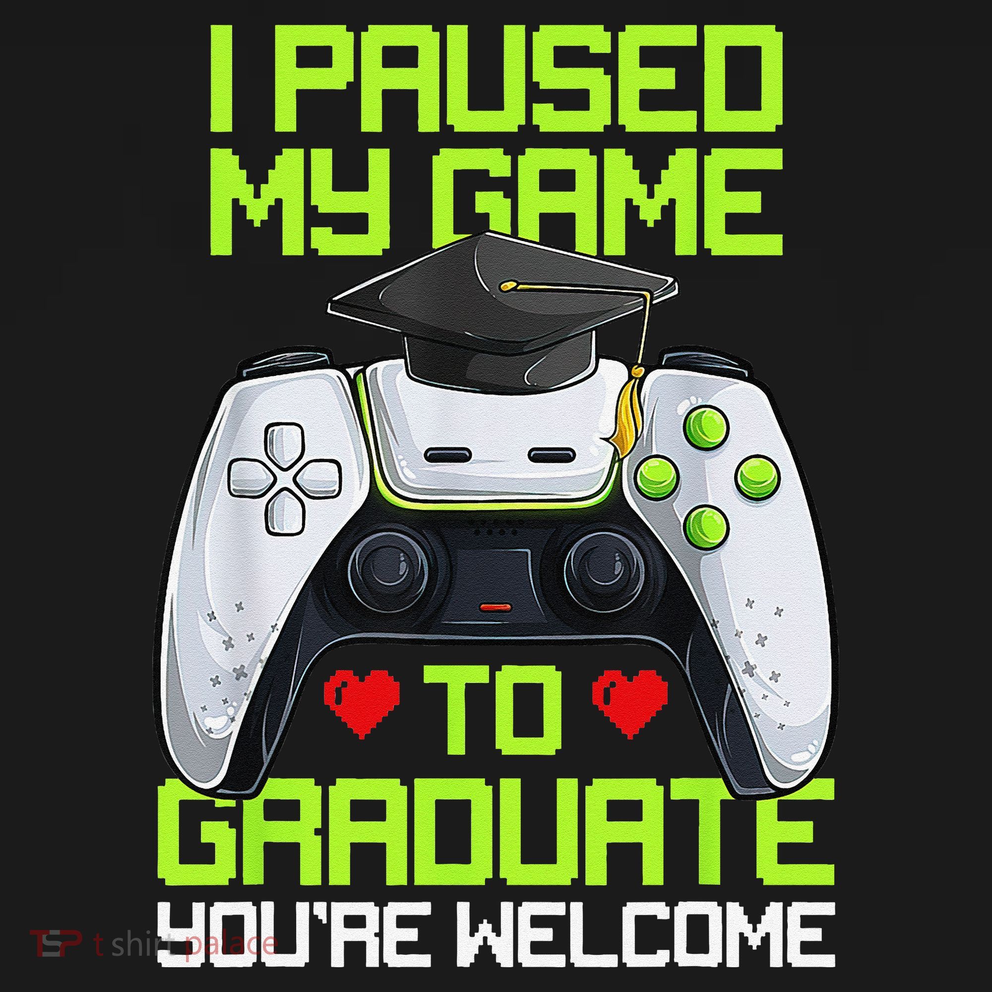 I Paused My Game To Graduate Funny Graduation Graduate Gamer Women's Tank Top