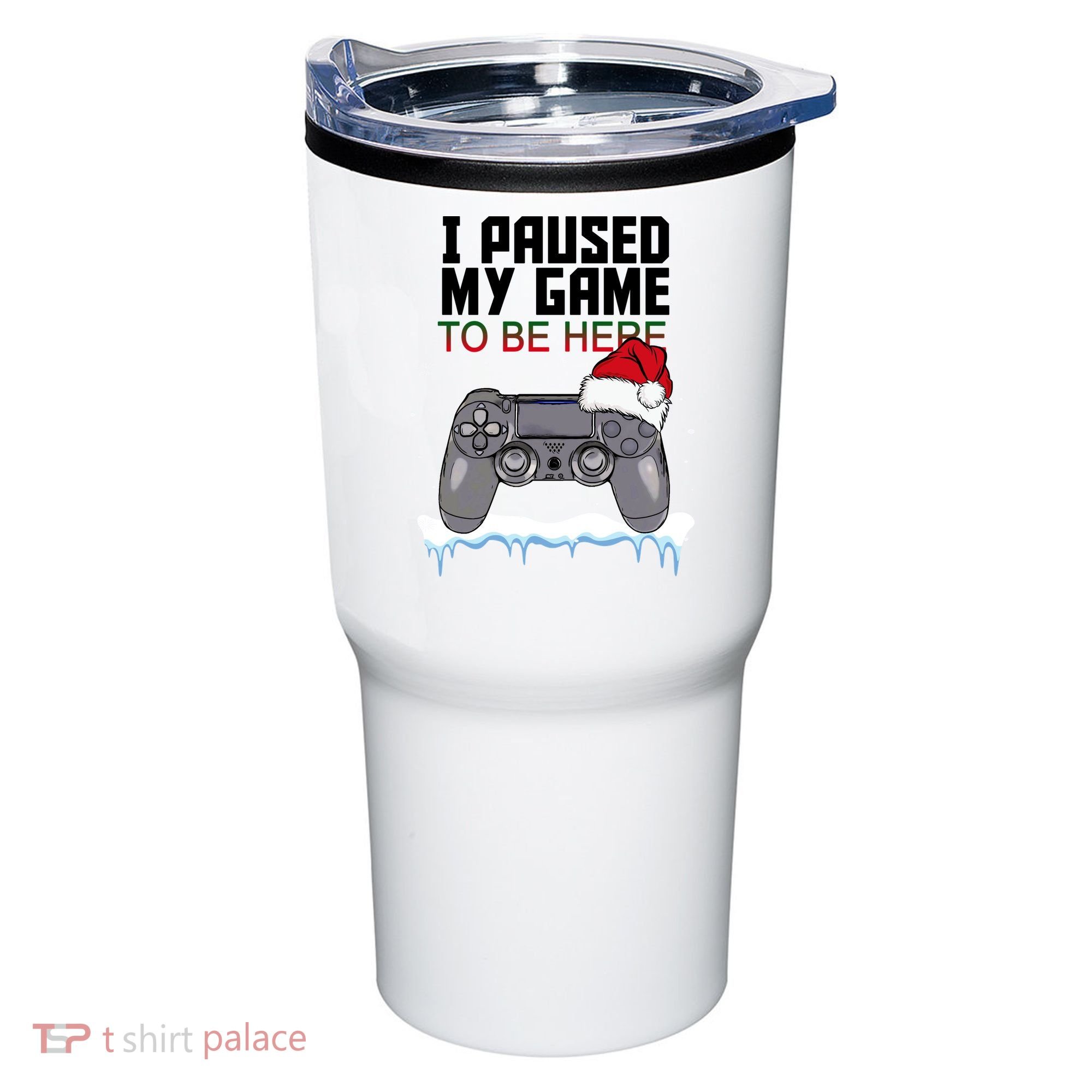 I Paused My Game To Be Here Christmas Gamer Tumbler
