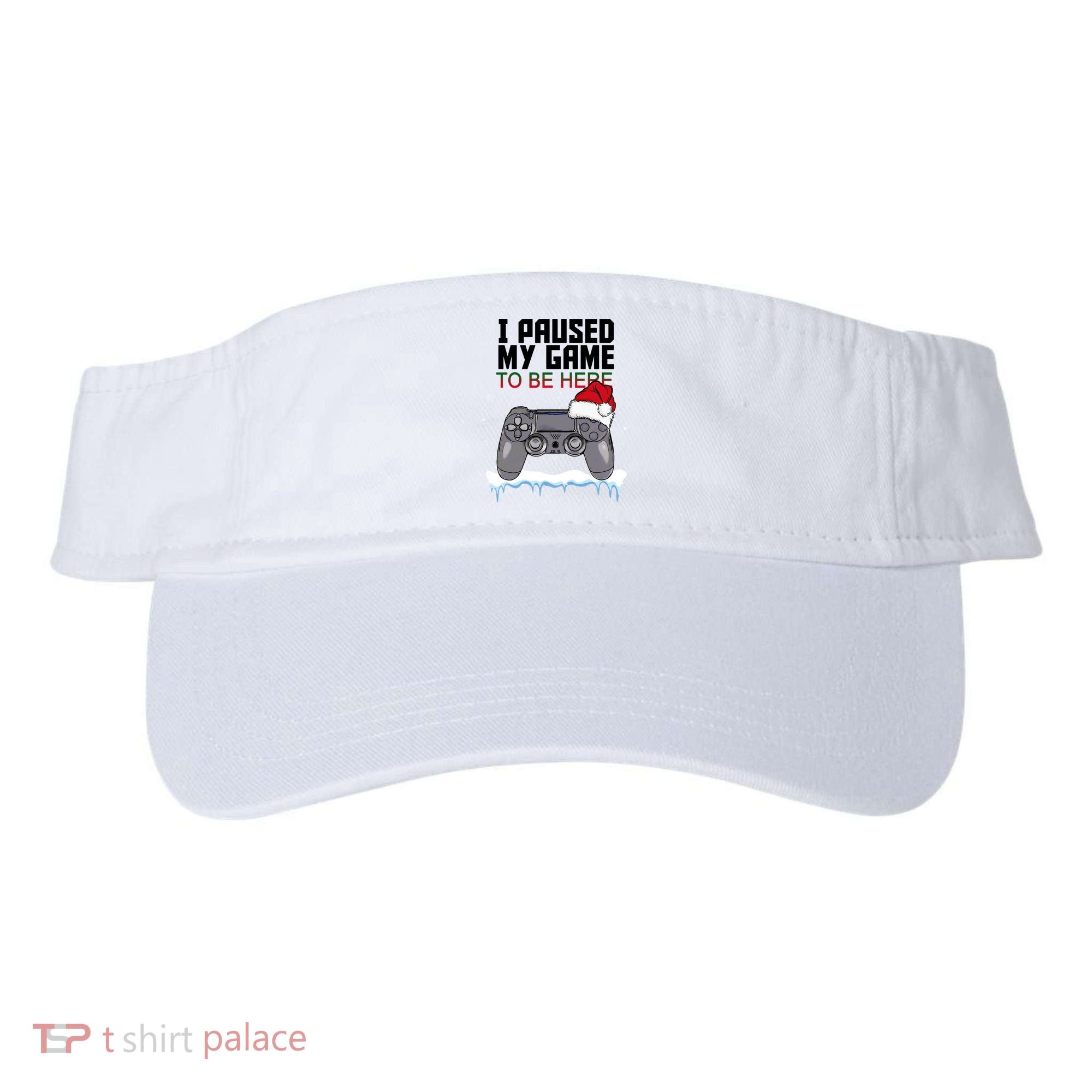 I Paused My Game To Be Here Christmas Gamer Visor