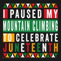 I Paused My Mountain Climbing To Celebrate Junenth 1865 Gift USA-Made Doggie Bandana thumb 2