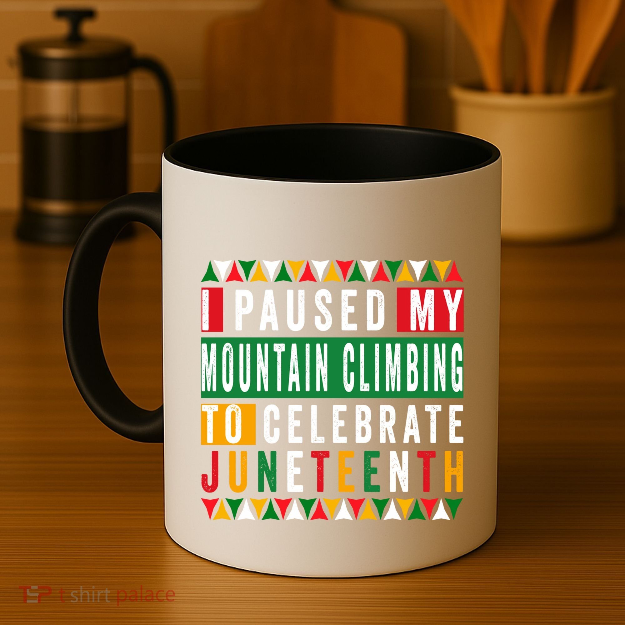 I Paused My Mountain Climbing To Celebrate Junenth 1865 Gift Coffee Mug