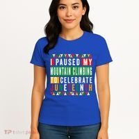 I Paused My Mountain Climbing To Celebrate Junenth 1865 Gift Women's T-Shirt thumb 4