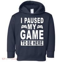 I Paused My Game To Be Here Toddler Hoodie thumb 0