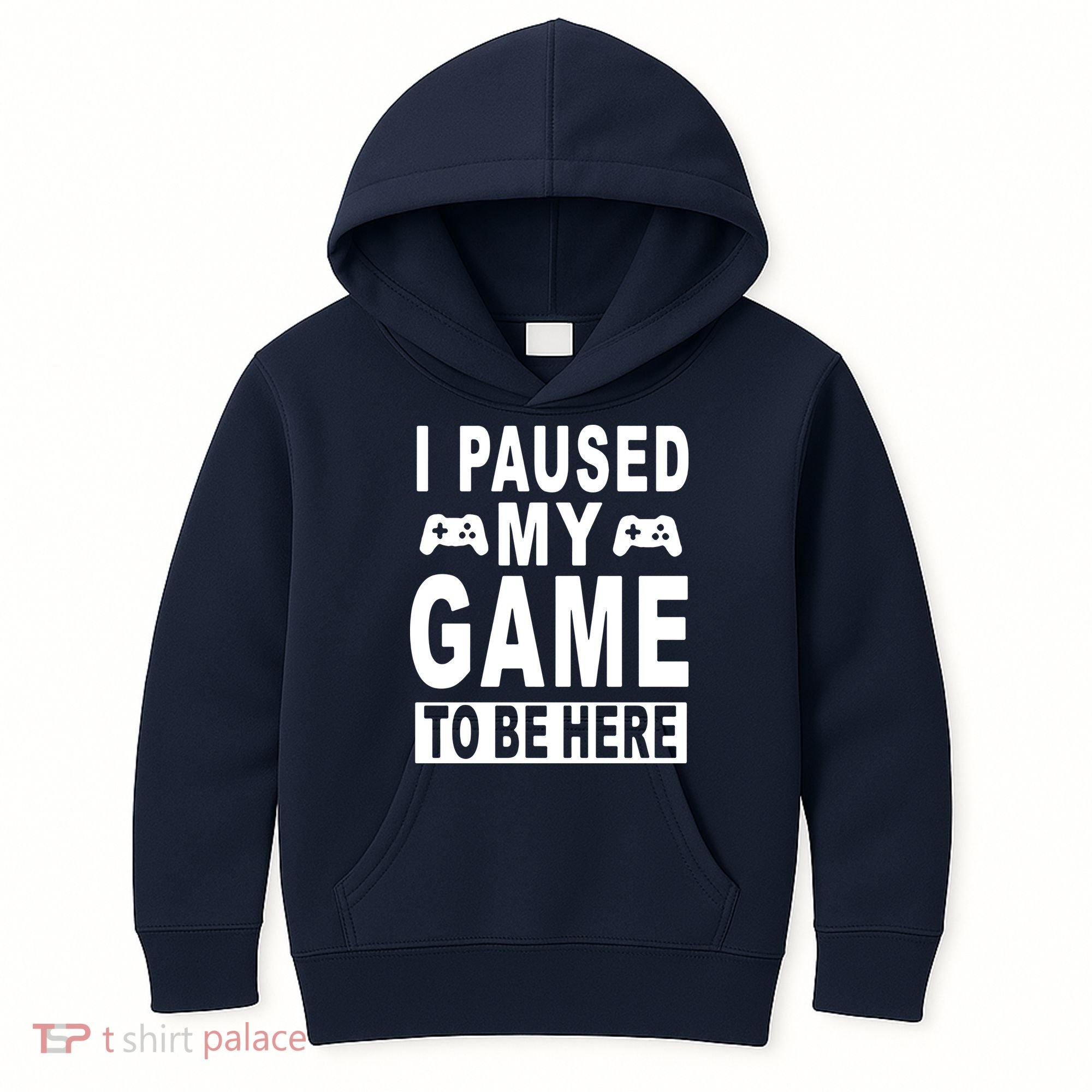 I Paused My Game To Be Here Kids Hoodie