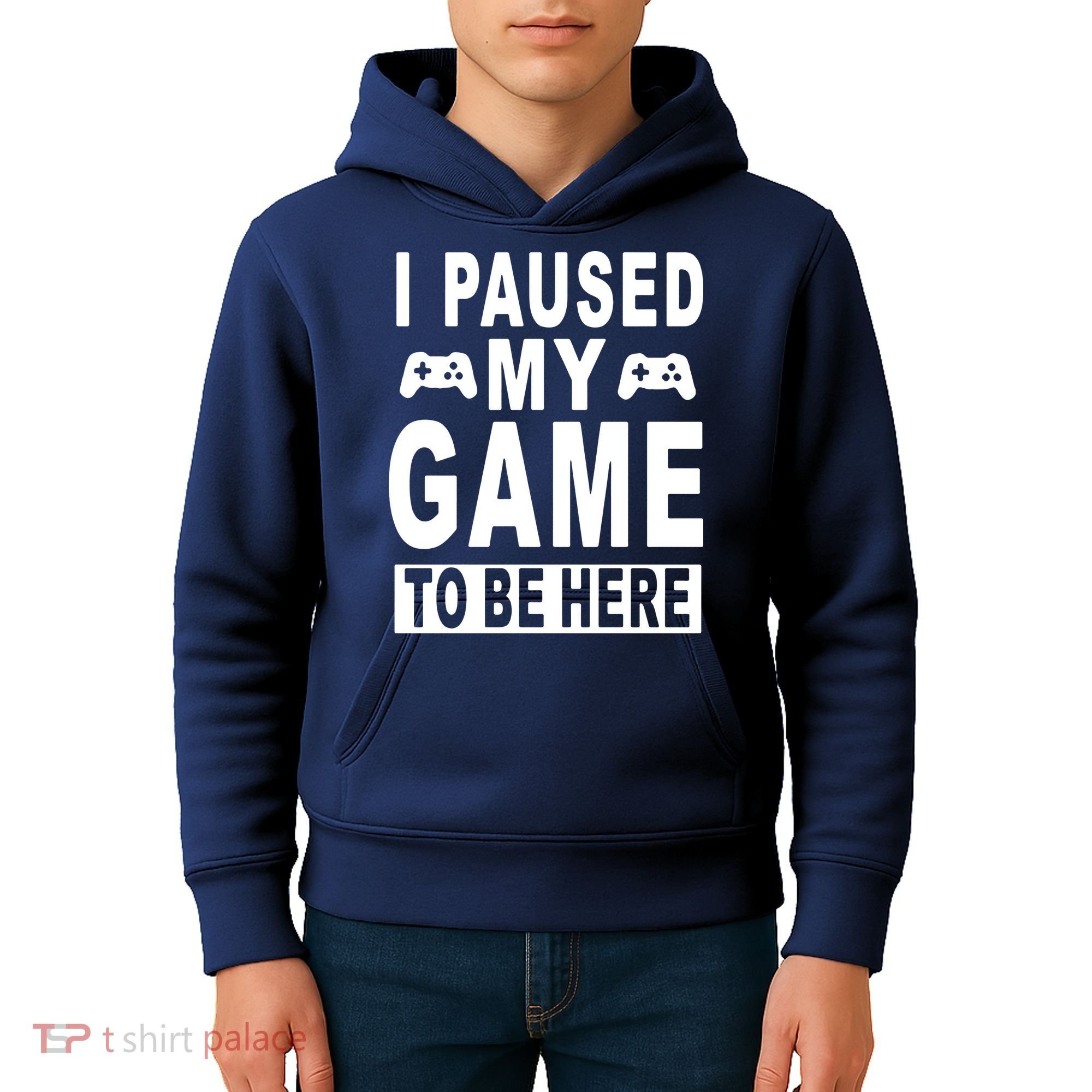 I Paused My Game To Be Here Kids Hoodie