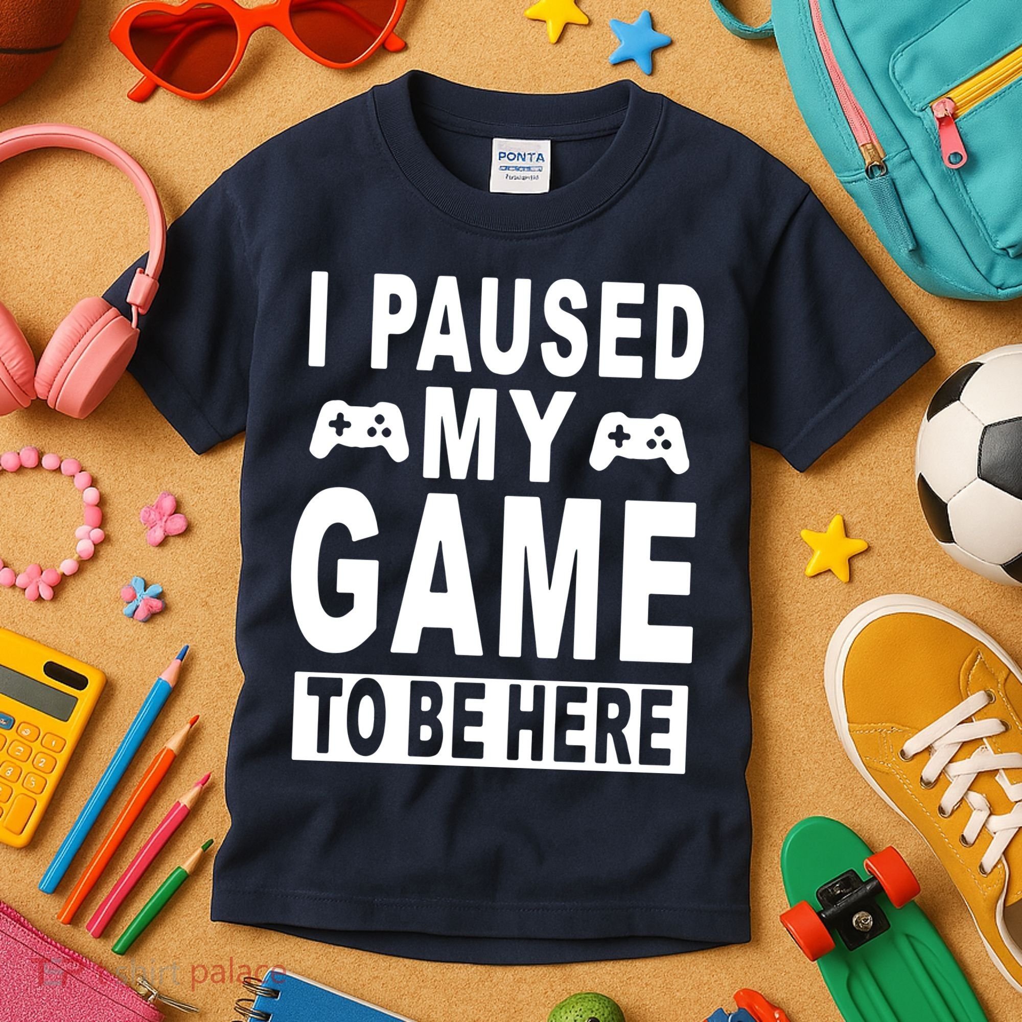 I Paused My Game To Be Here Kids T-Shirt