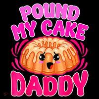 Inappropriate Pound My Cake Daddy Embarrassing USA-Made Doggie Bandana thumb 2