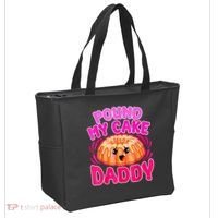 Inappropriate Pound My Cake Daddy Embarrassing Tote Bag thumb 2