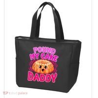 Inappropriate Pound My Cake Daddy Embarrassing Tote Bag thumb 3
