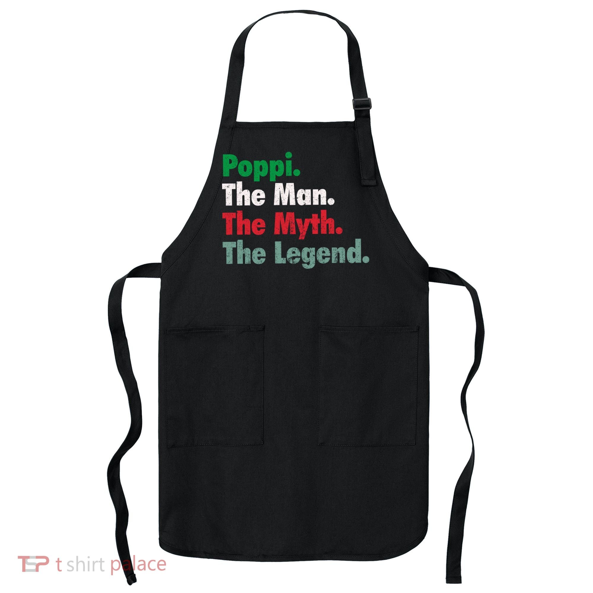 Italian Poppi Man Myth Legend Father Dad Uncle Apron