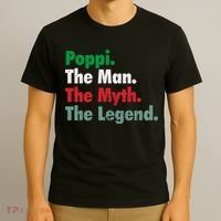 Italian Poppi Man Myth Legend Father Dad Uncle T-Shirt thumb 3
