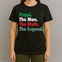 Italian Poppi Man Myth Legend Father Dad Uncle T-Shirt thumb 4