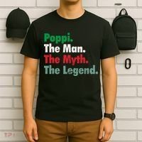 Italian Poppi Man Myth Legend Father Dad Uncle T-Shirt thumb 6