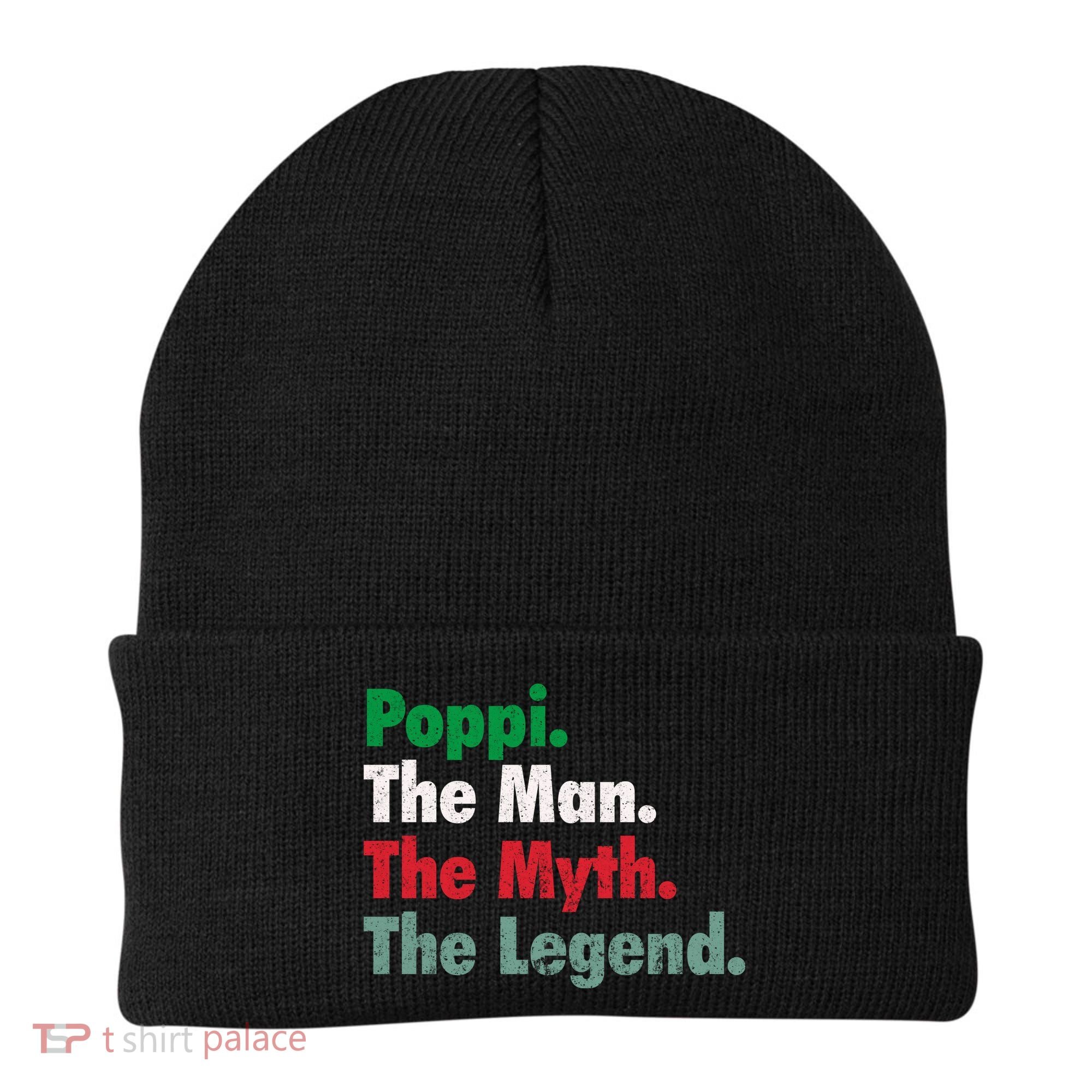 Italian Poppi Man Myth Legend Father Dad Uncle Beanie