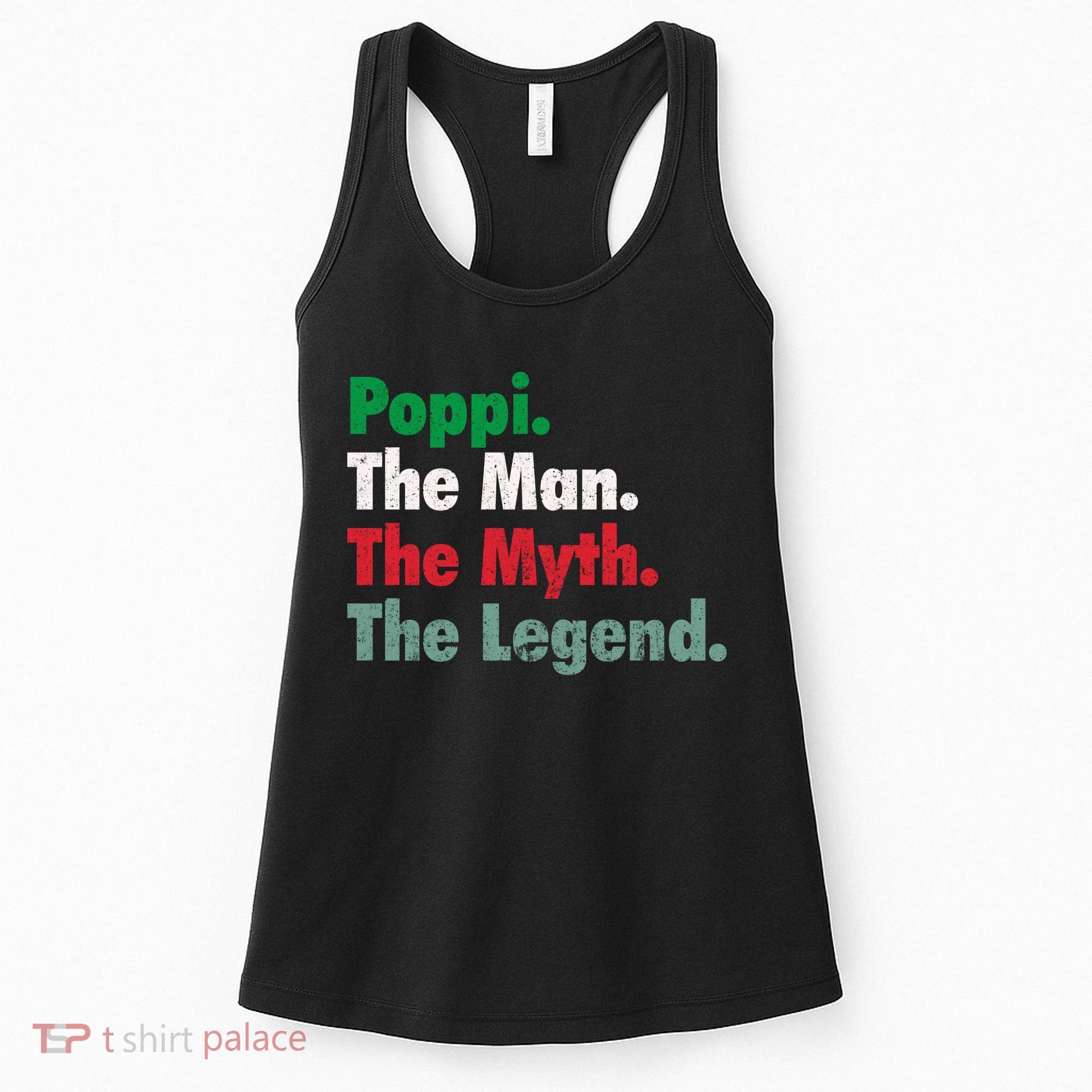 Italian Poppi Man Myth Legend Father Dad Uncle Women's Tank Top