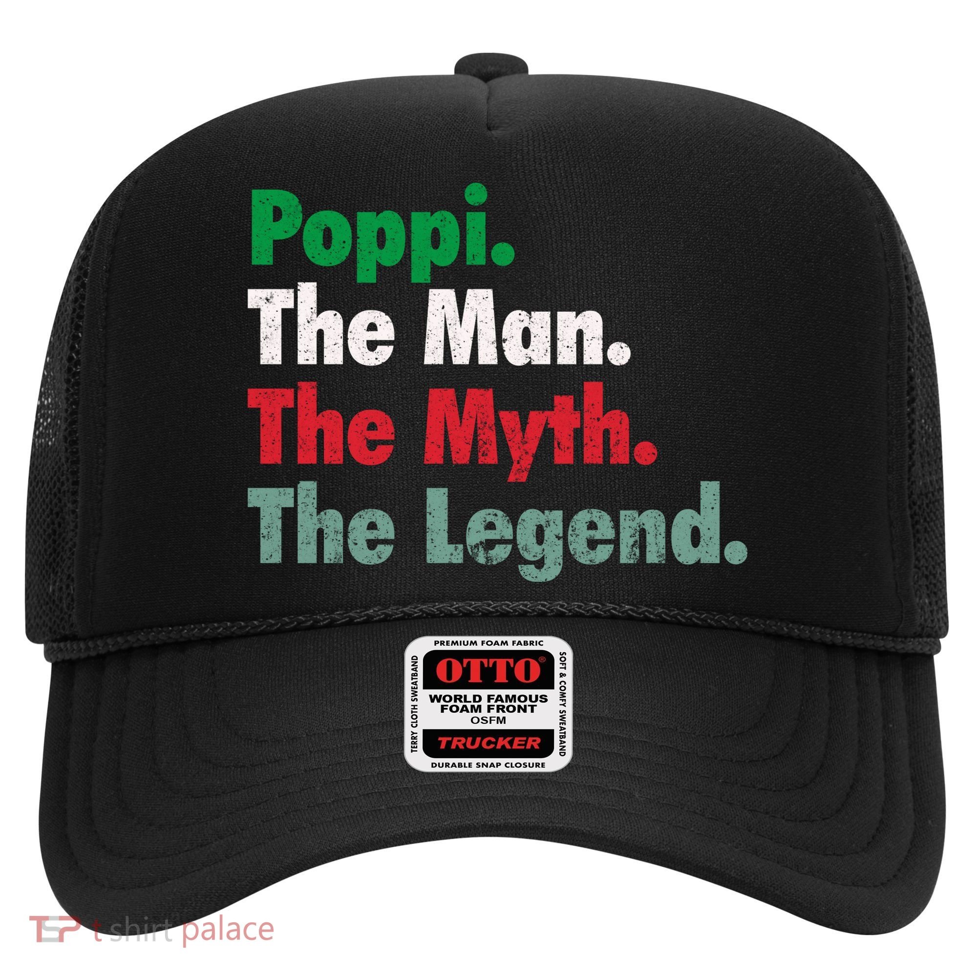 Italian Poppi Man Myth Legend Father Dad Uncle Hat