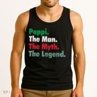 Italian Poppi Man Myth Legend Father Dad Uncle Tank Top thumb 3