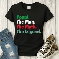 Italian Poppi Man Myth Legend Father Dad Uncle Women's T-Shirt thumb 3