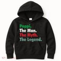 Italian Poppi Man Myth Legend Father Dad Uncle Kids Hoodie thumb 0