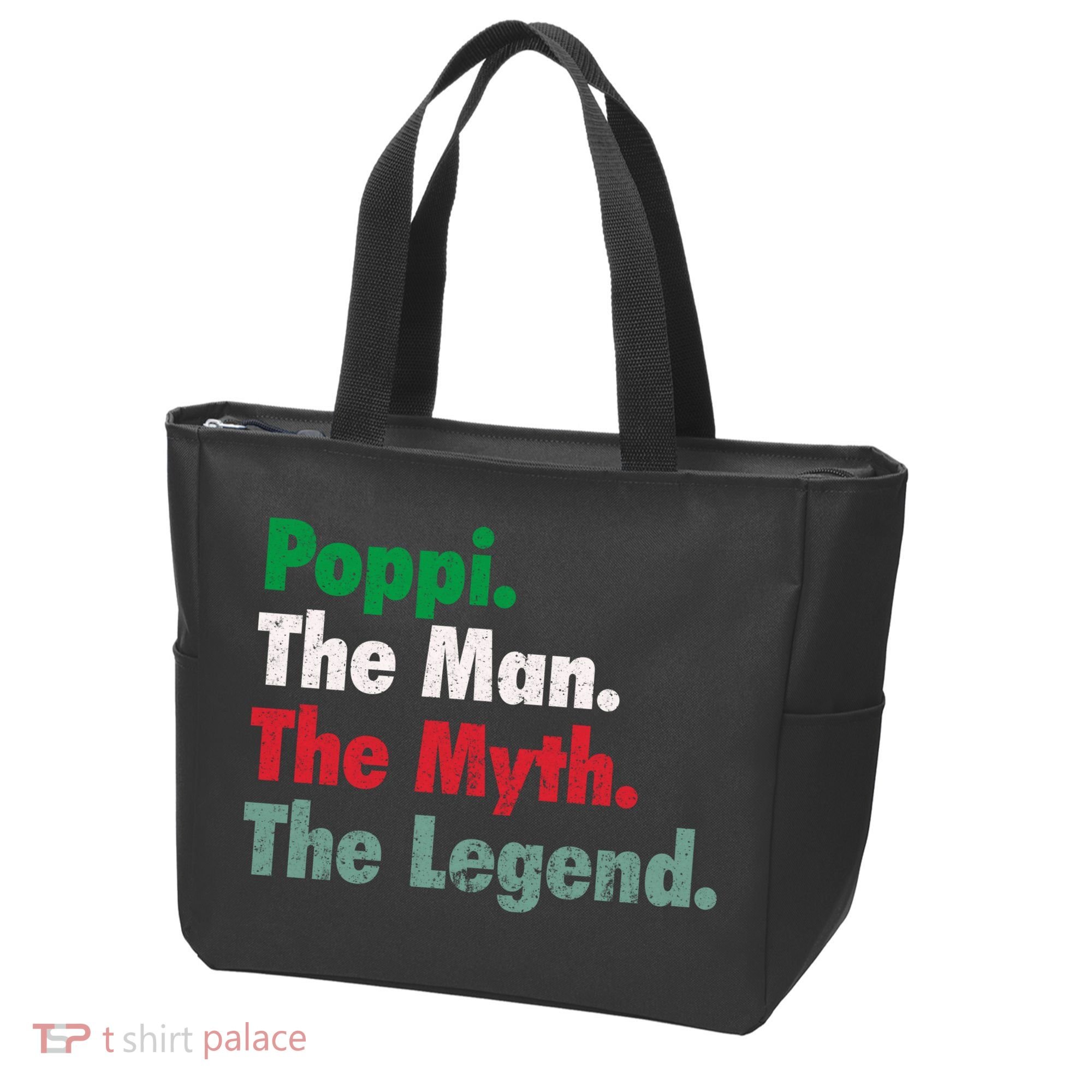 Italian Poppi Man Myth Legend Father Dad Uncle Tote Bag