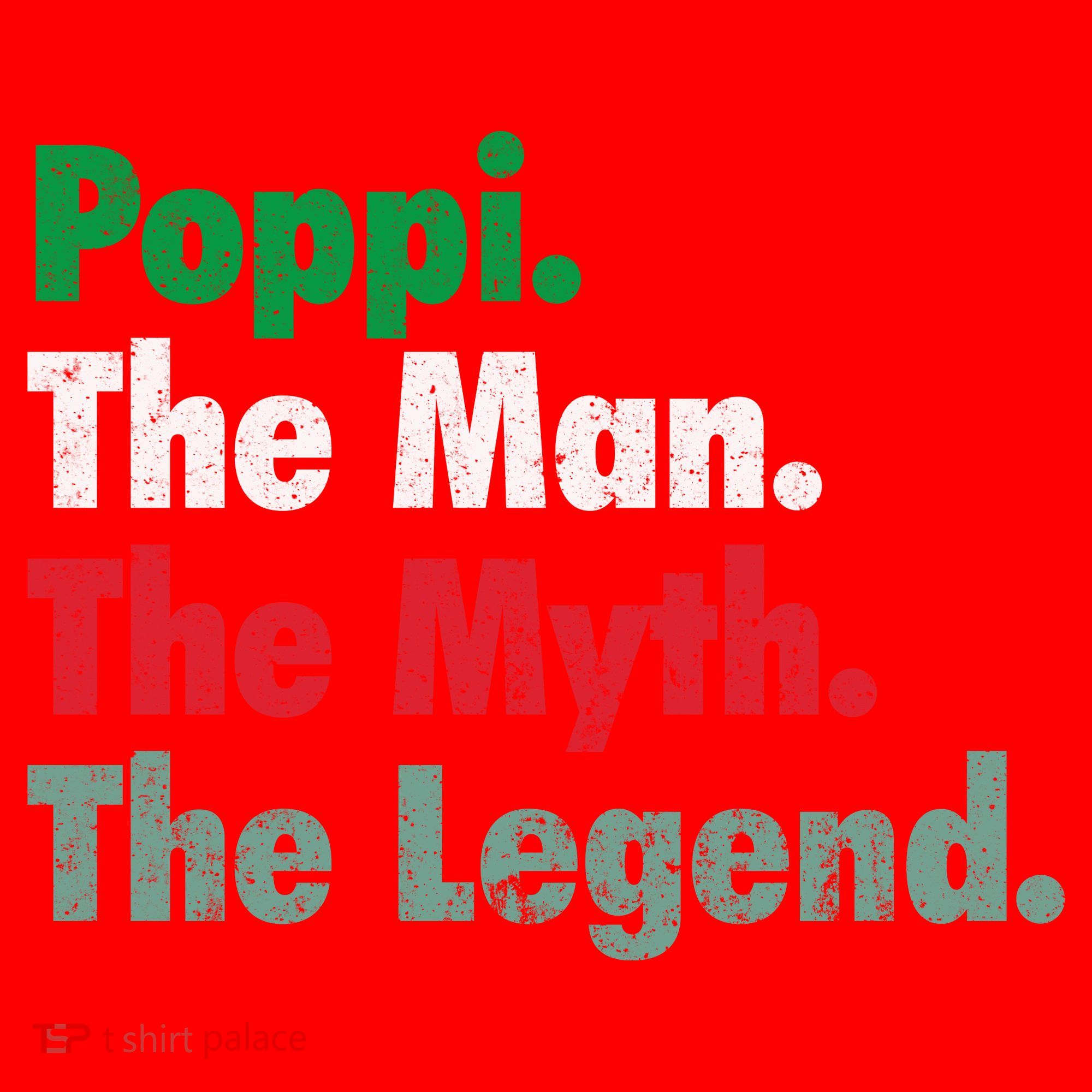 Italian Poppi Man Myth Legend Father Dad Uncle Santa Hat