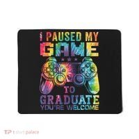 I Paused My Game To Graduate Video Gamer Graduation Men Boy Mousepad thumb 0