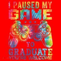 I Paused My Game To Graduate Video Gamer Graduation Men Boy Santa Hat thumb 1