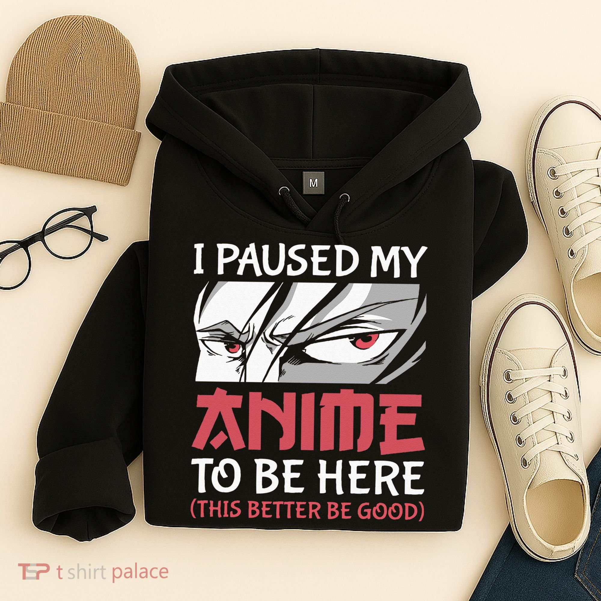 I Paused My Anime To Be Here Japanese Anime Boy Funny Anime Hoodie