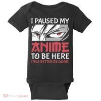 I Paused My Anime To Be Here Japanese Anime Boy Funny Anime Baby Bodysuit thumb 0