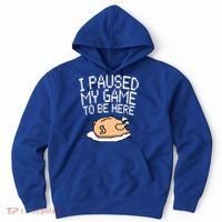 I Paused My Game To Be Here Pixel Turkey Hoodie thumb 0