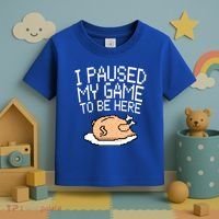 I Paused My Game To Be Here Pixel Turkey Toddler T-Shirt thumb 3